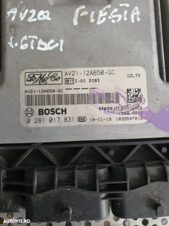 Calculator Motor Ecu Ford Fiesta 1.6 Tdci Euro 5 Motor AV2Q - 3