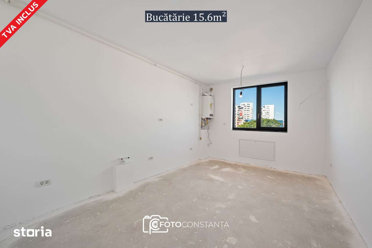 #Vedere la mare: Apartament Faleză Nord · bucătărie separată ·bloc nou — fotografia 3