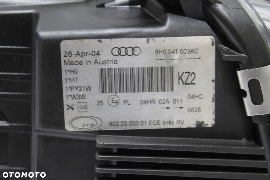 Audi A4 B6 8H0 Cabrio Lampa Przód Przednia Lewa Igła Europa - 3