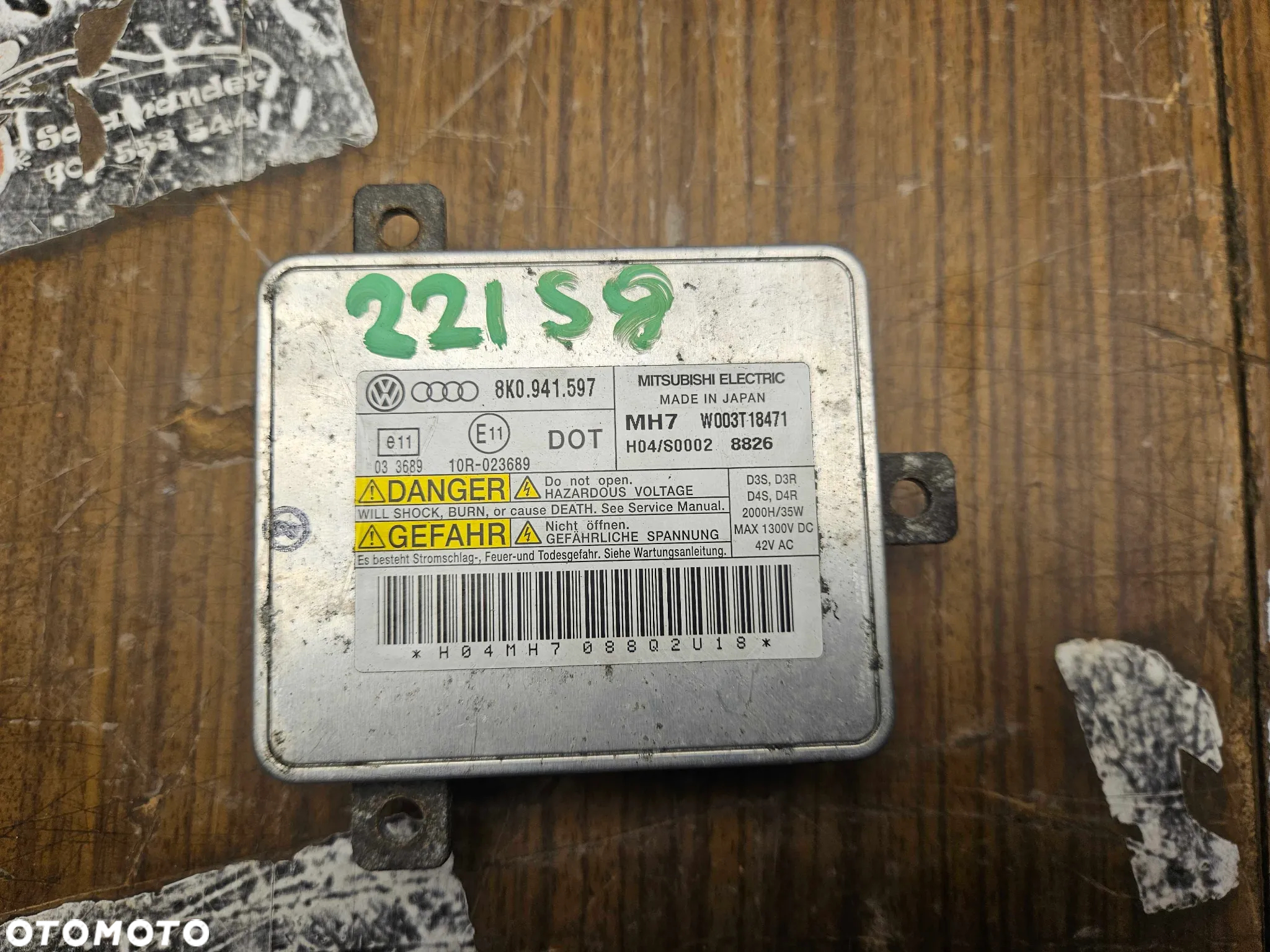 Przetwornica 8K0941597 1307329218 Moduł Sterownik Lampy Świateł Xenon LED Audi A4 B8 A5 8T - 2