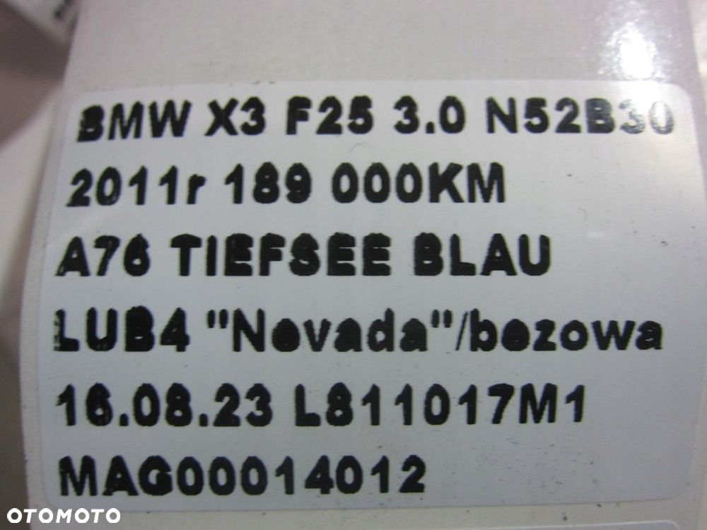 BMW X3 F25 F10 N52B30 3.0 POMPA WODY 11518635092 - 6
