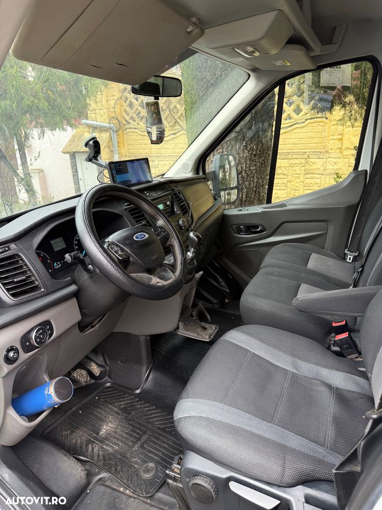 Ford Transit an 2020 L3 Unic Proprietar Dokka 7 locuri punte dubla bena camioneta basculabila NU Mercedes VW IVECO 35c Peugeot 131cai Carte Service Fără probleme - 33
