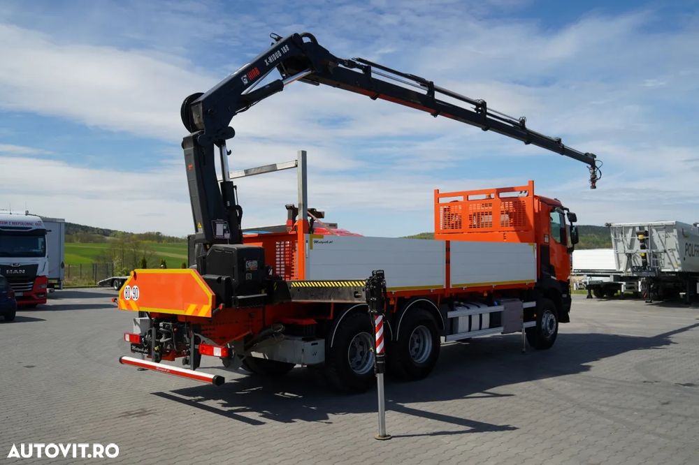 Renault C 430 / 6x4 / LIVRARE 6.2 M + CUPTOR HIAB X-DUO 188 / EXTENSIE 15 M / RADIOCOMANDĂ / FURCĂ / ROTATOARE - 5
