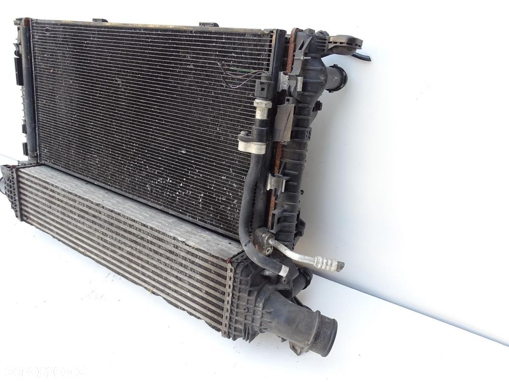 KPL CHŁODNIC INTERCOOLER + WENTYLATORY 8K0959501G 2.0 TDI AUDI A6 C7 - 3