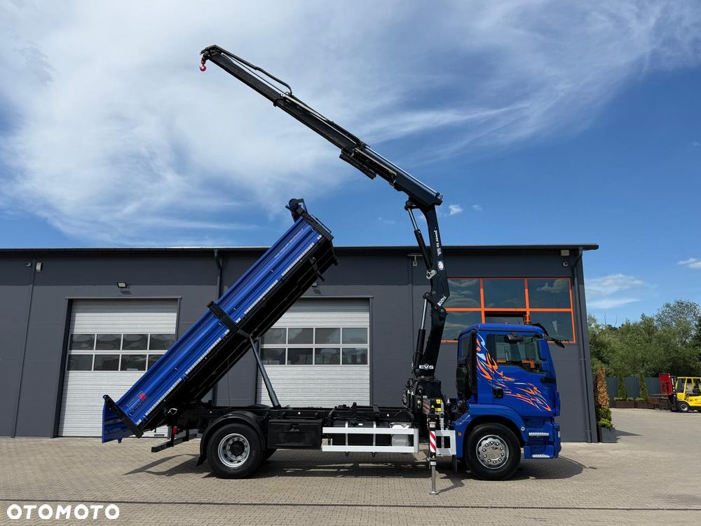 MAN TGM TGL TGS 18.250 // E6 // wywrotka + HDS HMF z pilotem // 4x2 // budowlanka // kiper wywrot żuraw dzwig kran crane - 3