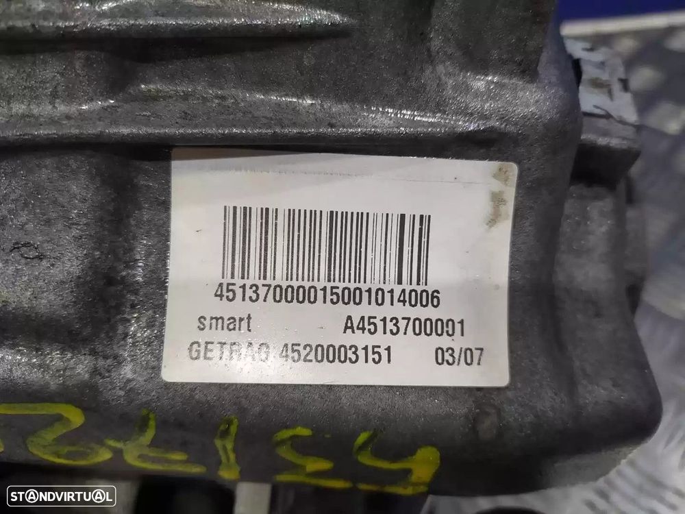 CAIXA VELOCIDADES SMART FORTWO COUPÉ 2007 -A4513700001 - 3