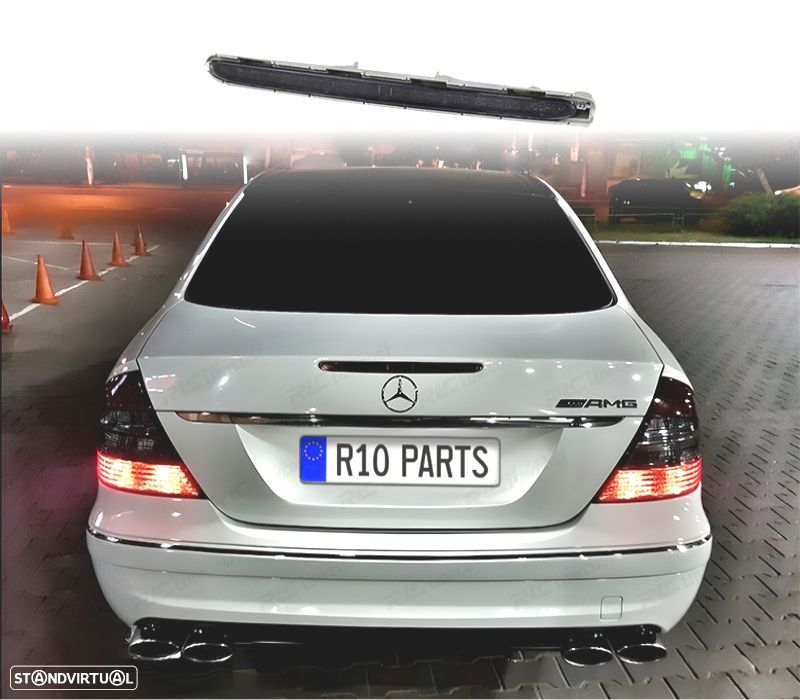 TERCEIRA LUZ DE STOP PARA MERCEDES E CLASSE W211 02-06 PRETO FUMADO - 1