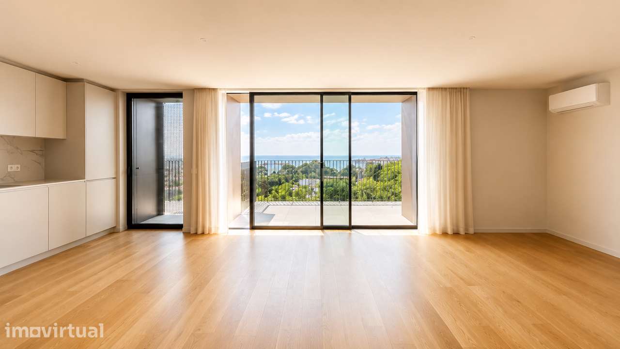 Apartamento T3 | Vista Mar | The Yard | 7.º Andar | 2 Lugares de Garag - Grande imagem: 4/27