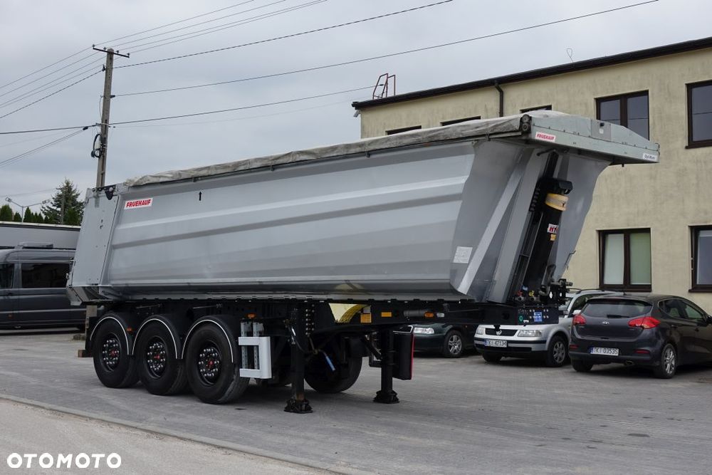 Fruehauf WYWROTKA 28m3 / OSIE SAF / OŚ PODNOSZONA / HYDROKLAPA / SZYBER ZBOŻOWY / ELEKTRYCZNA PLANDEKA - 3
