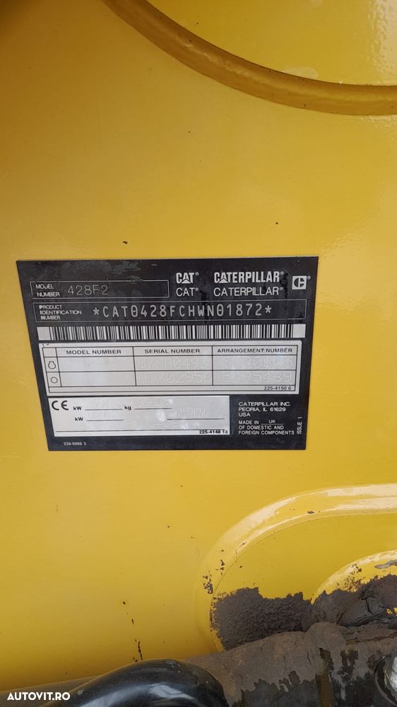 Caterpillar CAT 428 F2 Buldoexcavator - 8