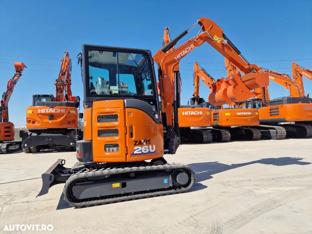 Hitachi 2,8t, PROTMOTIE-CUPLA RAPIDA+3 cupe, ZX26U-6, 2025, Instalatia picon, Grantie 2 ani, Posibilitate leasing 5 ani-PROMOTIE 36.500 EUR+Tva - 27