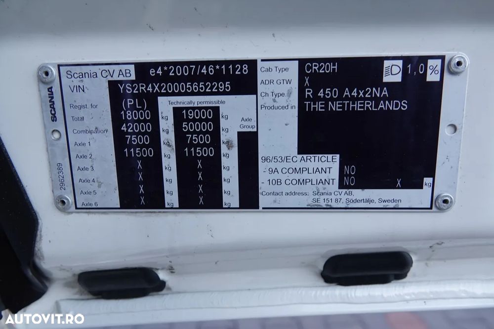 Scania R 450 / RETARDER / I-PARK COOL / REZERVORE 1.400 L / EURO 6 - 39