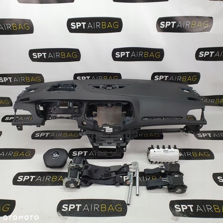 RENAULT MEGANE 4 IV DESKA ROZDZIELCZA KONSOLA HEAD UP KOKPIT PULPIT PODUSZKI AIRBAG AIR BAG PASY KIT SET - 1