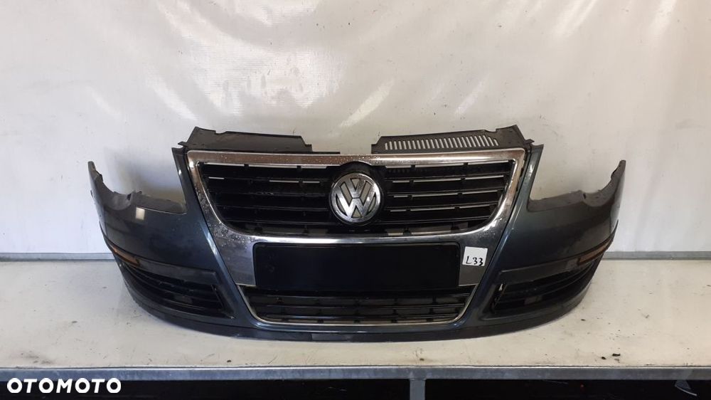 } ZDERZAK PRZÓD PRZEDNI DO VW VOLKSWAGEN PASSAT B6 SZARY GRAFIT - 1