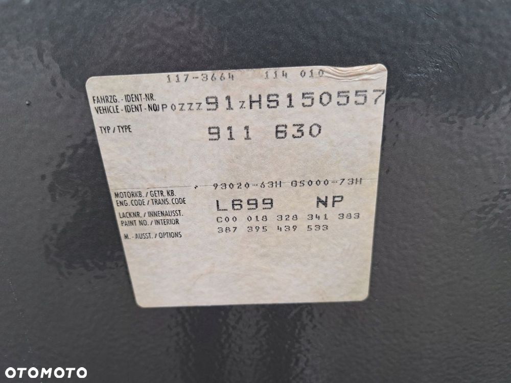 MASKA POKRYWA SILNIKA PORSCHE 911 964 TARGA - 5