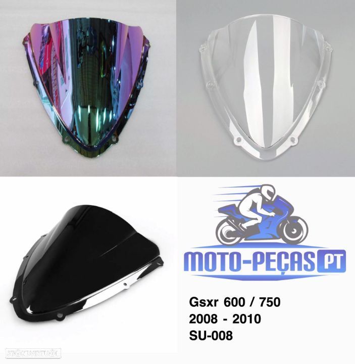 viseira nova suzuki Gsxr 600 - 750 ano 2008 - 2010   vidro bolha k8 k9 l0 - 1