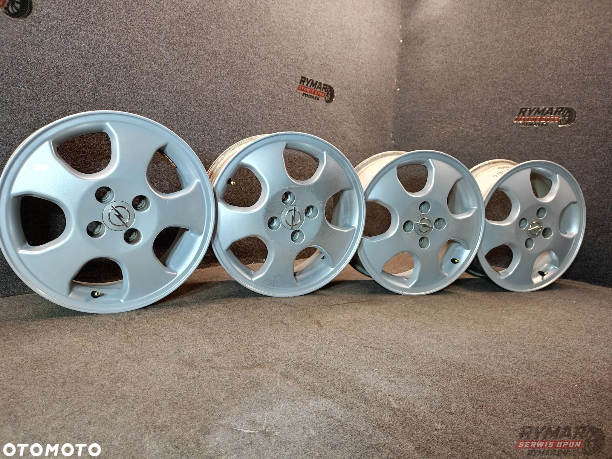 ŚLĄSK ALUFELGI 6X15" 4x100 ET49 ORYGINAŁ OPEL KOMPLET - 1