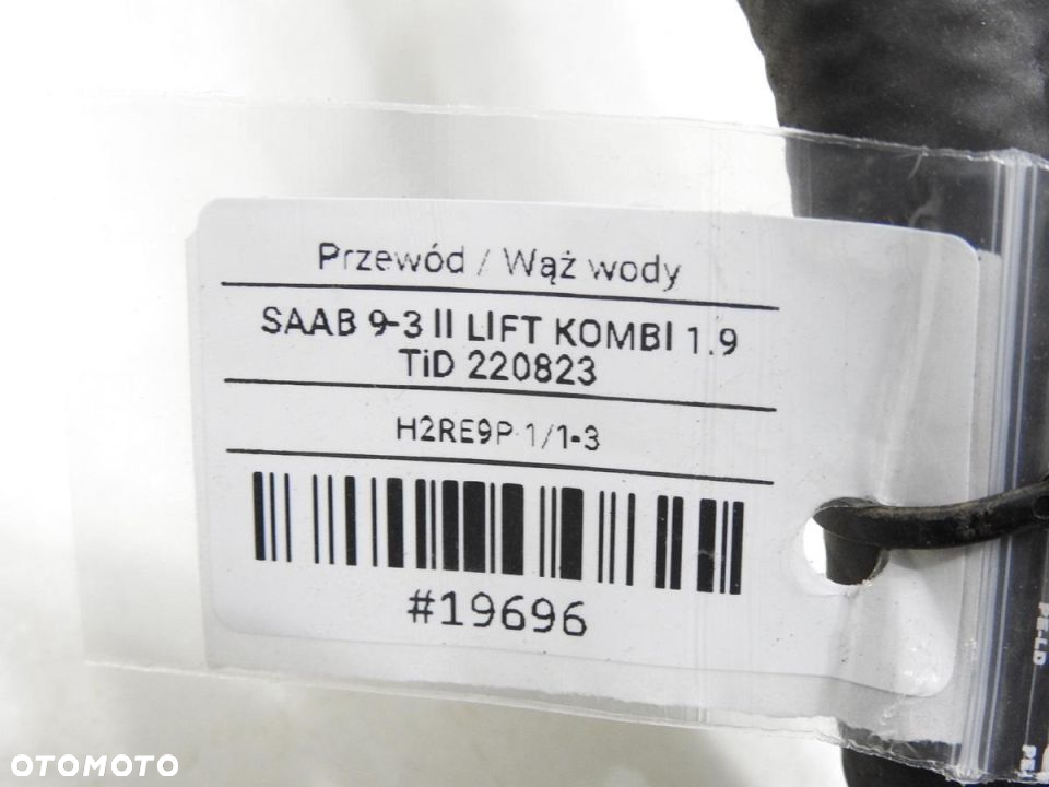 WĄŻ RURKA WODY SAAB 9-3 II 1.9 TID 12804237 - 8