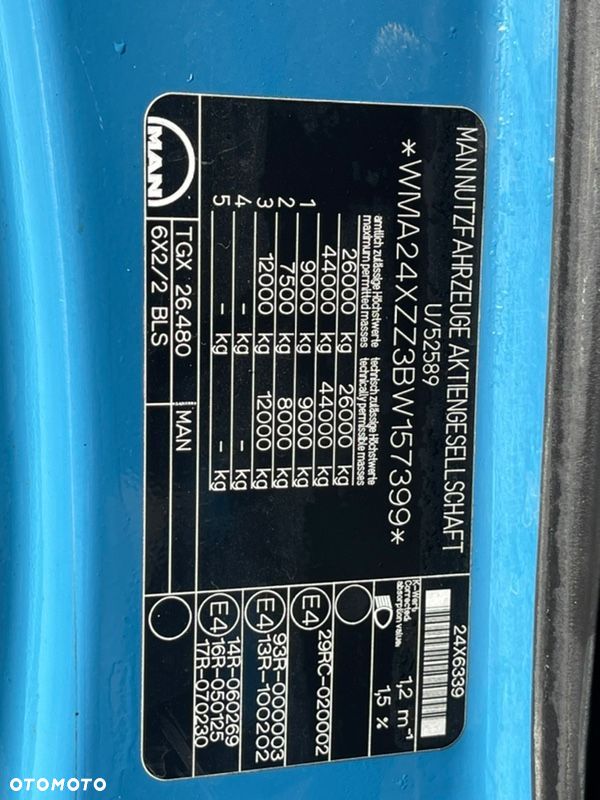 MAN TGX 26.480 6x2 euro5Retarder - 8