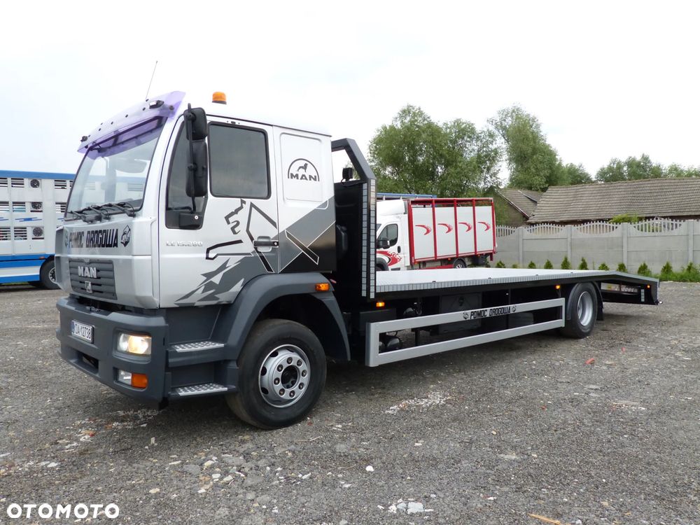 MAN LE 15.280 POMOC DROGOWA / AUTOLAWETA / SPECJALNY / DMC 15.000 KG / ŁADOWNOŚĆ 9.000 KG / PODUSZKI / DŁ.7.70 M - 22