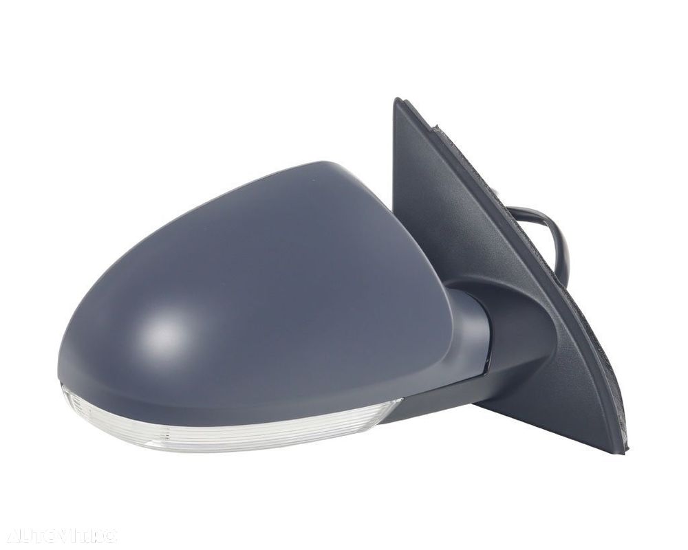 Oglinda exterioara Vw Passat (B6 (3c)), 01.2005-07.2010, partea Dreapta, culoare sticla crom, sticla convexa, cu carcasa grunduita , cu incalzire , ajustare electrica,  3C1 857 508 CL 9B9; 3C1 857 508CL 9B