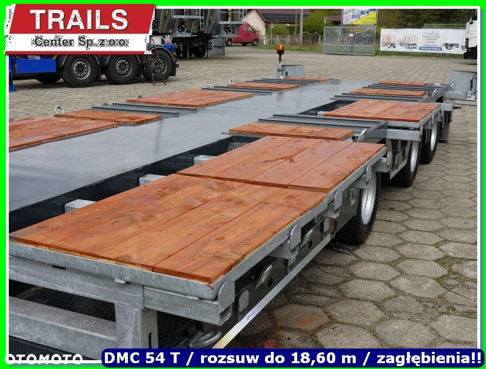 Mega Naczepa 40 T ład. oś skrętna, pokład 9,50 m !!! - 33