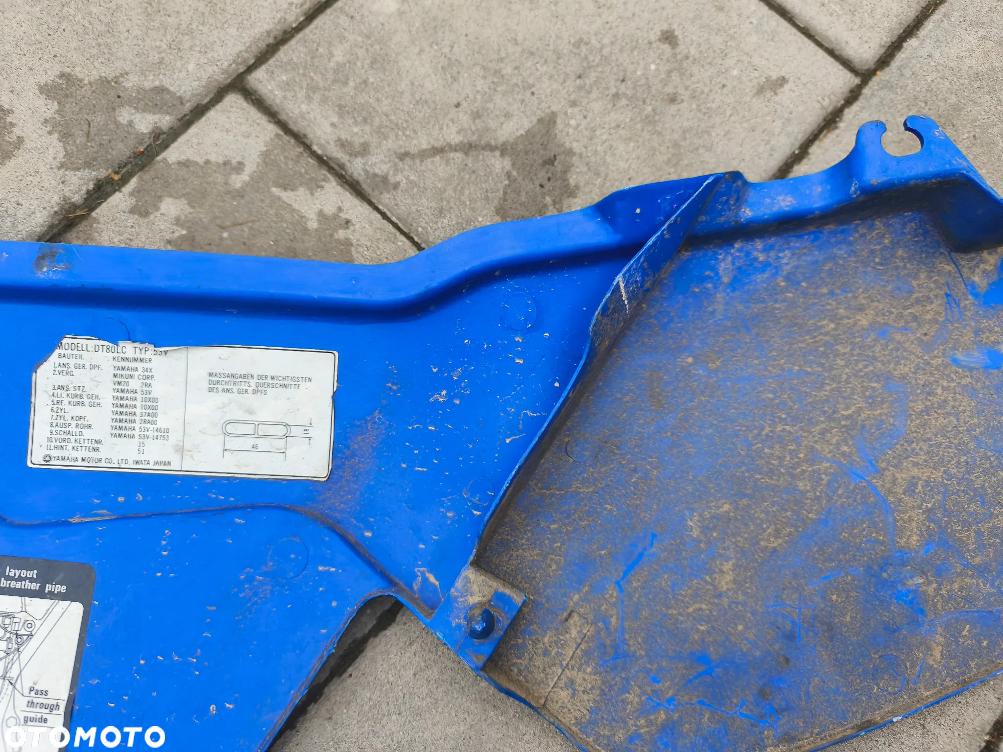 Owiewka, osłona, bok, boczek Yamaha DT 125 DT125 DT 80 DT80 - 12