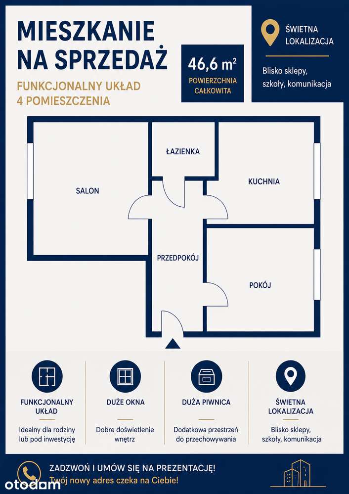Mieszkanie na sprzedaż, 2 pokoje, 47 m², Gdynia