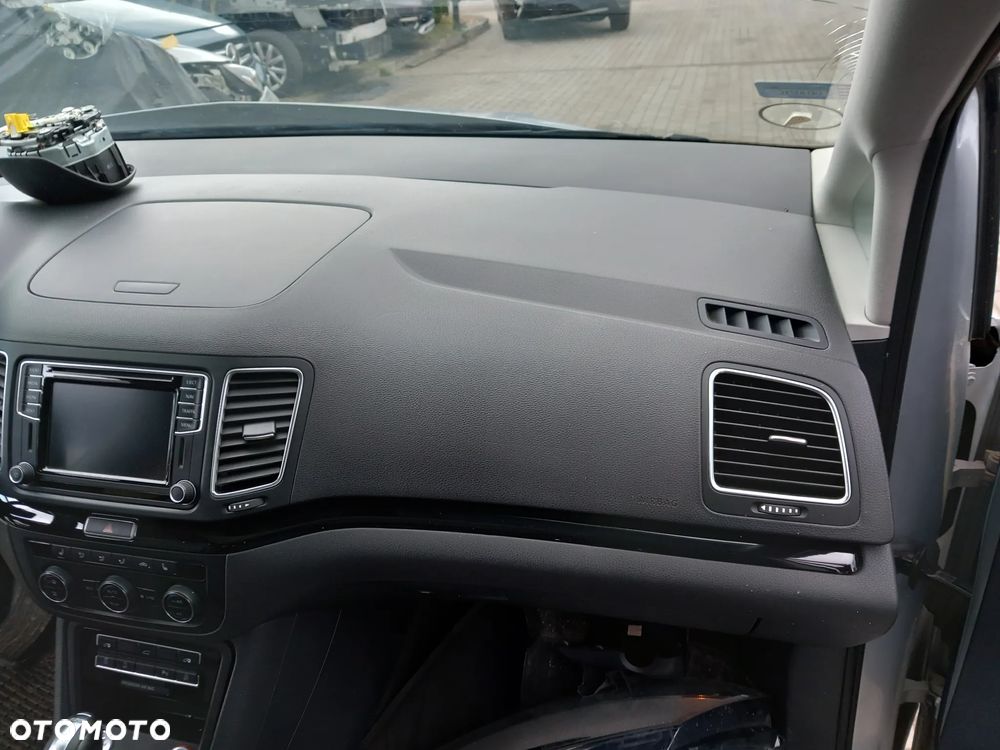 VW SHARAN 7N KONSOLA DESKA ROZDZIELCZA KOKPIT AIRBAG PASY KOMPLET - 2