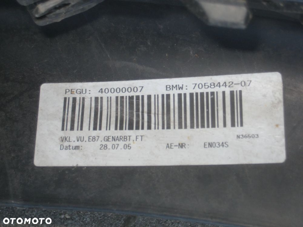 bmw 1 e87 04-07r zderzak przedni 7058441 - 15