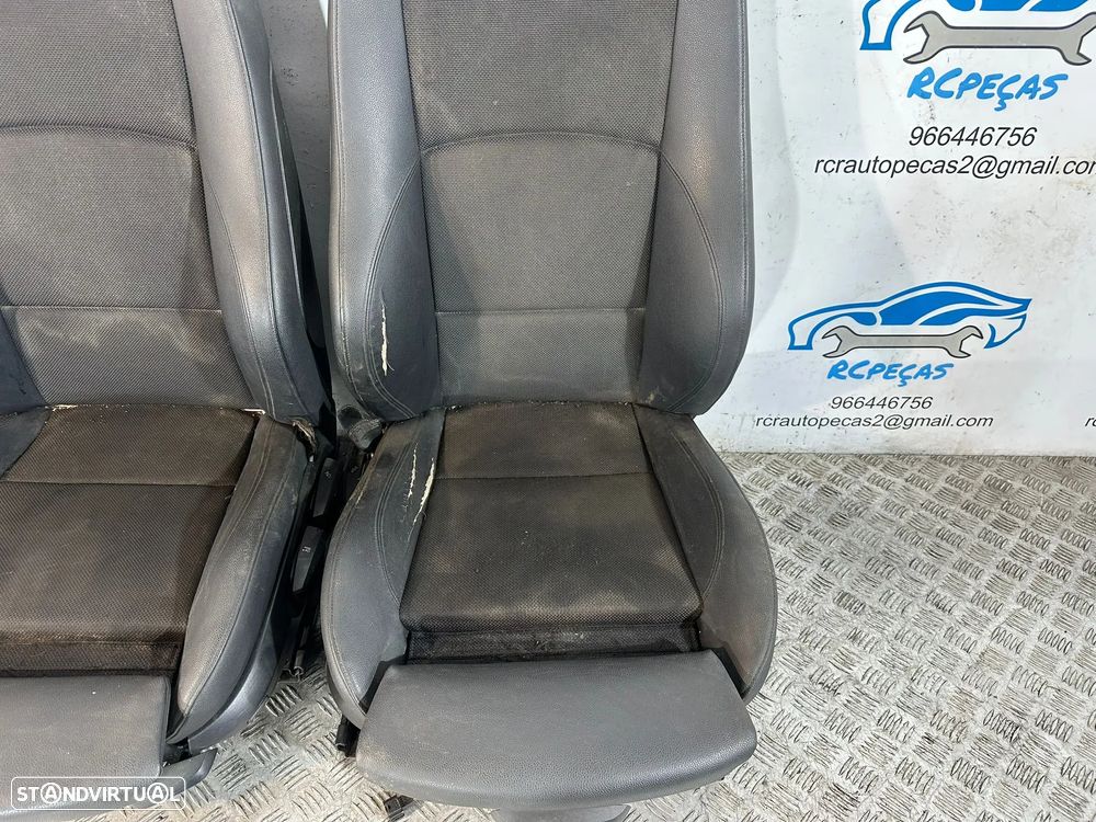.Conjunto Bancos Tecido E Pele Originais BMW Série 1 E87 Pack M Frente Frontal Tras Traseiro 2004 - 2012 - 12