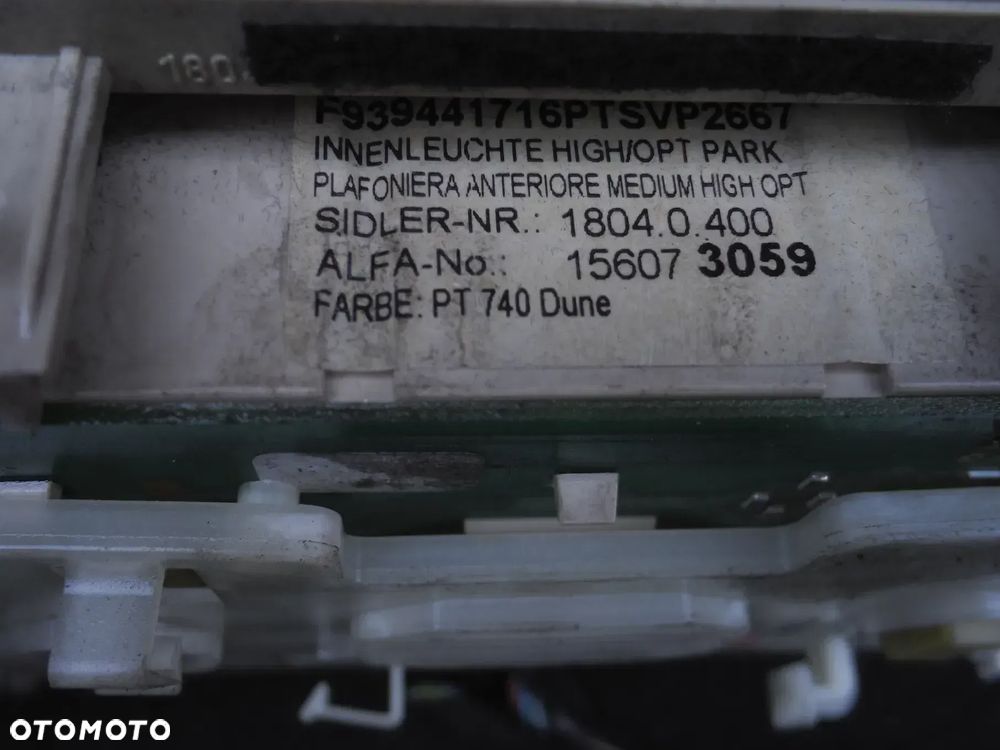 ALFA ROMEO 159 LAMPKA PODSUFITKI OŚWIETLENIE WNĘTRZA KABINY 156073059 EUROPA - 3