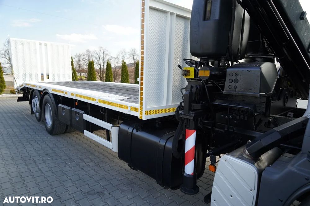 MAN TGS 26.360 / 6X2 / REMORCA AUTO + FASSI F 190A.22 / COMANDE HIDRAULICE / TROLIU / - 13
