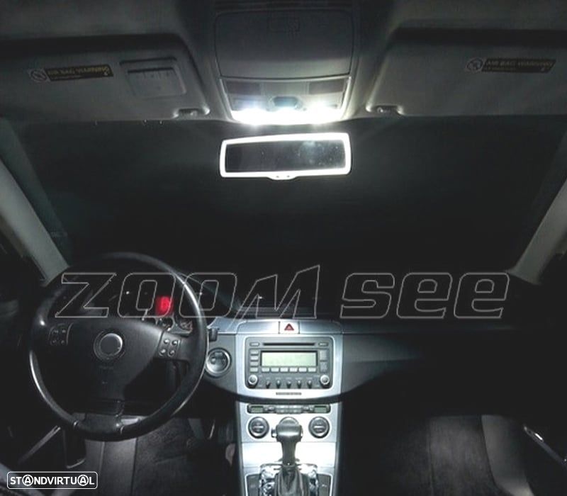 KIT COMPLETO 13 LAMPADAS LED INTERIOR PARA VOLKSWAGEN VW PASSAT B6 06-11 - 6