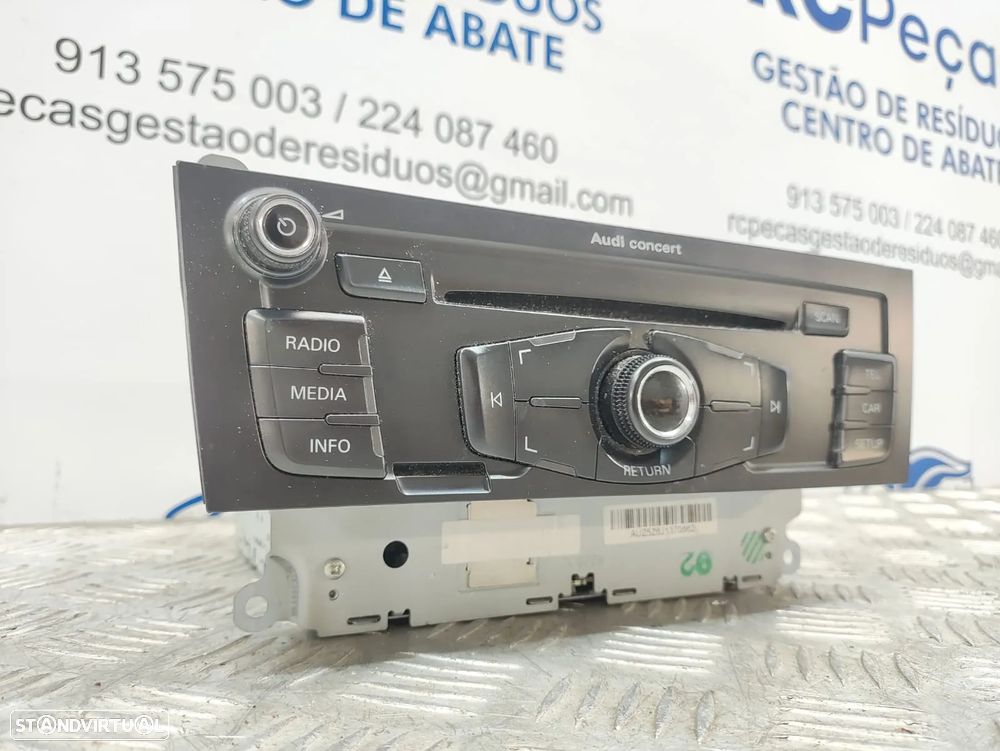 Auto Radio Original Concert A5 8T Audi A4 B8 8T2035186P - 6