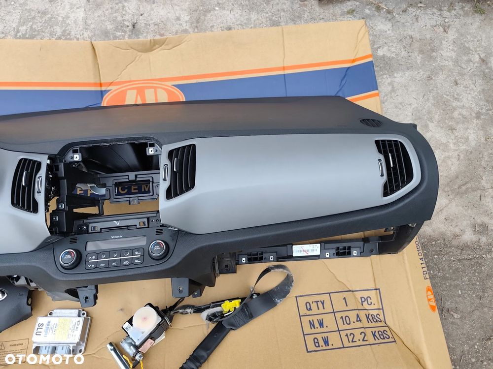 KIA SPORTAGE III 15r KONSOLA PODUSZKI PASY ORYGINAŁ - 4