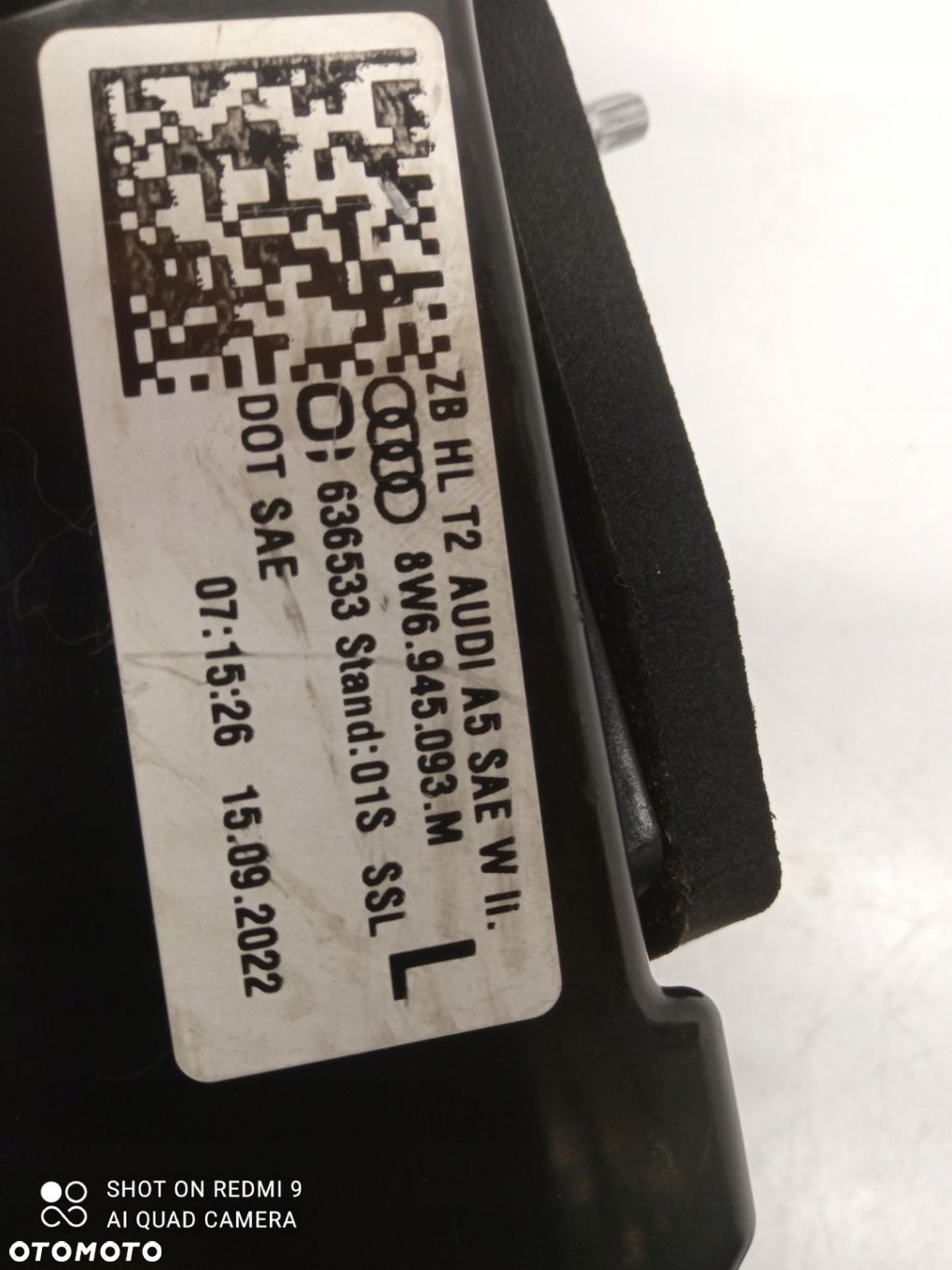 LAMPA LEWA TYLNA AUDI A5 B9 8W6945093M - 5
