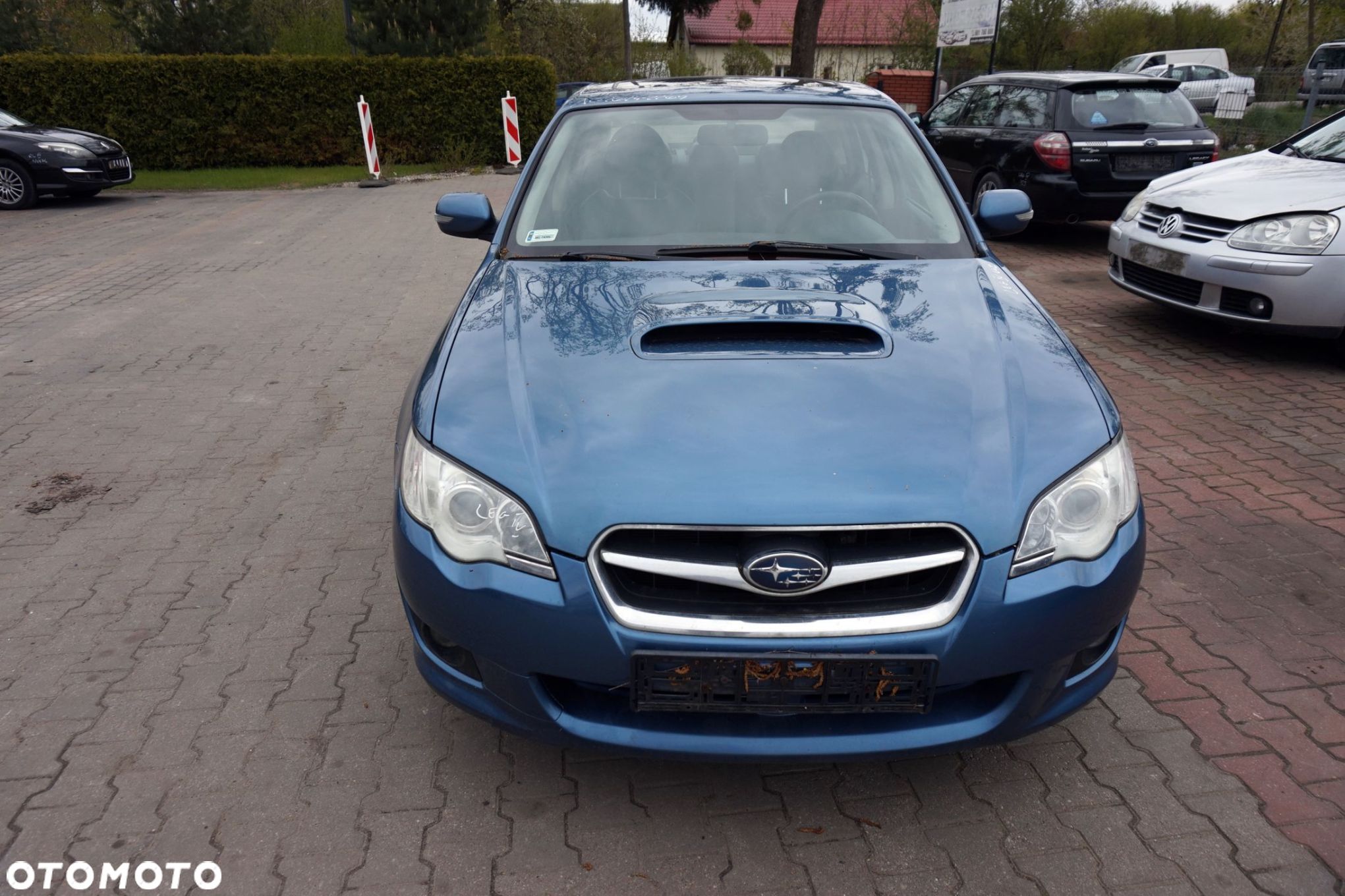MASKA ZDERZAK BŁOTNIKI LAMPY LEGACY IV BL LIFT 64Z XENON SPRYSKI SUBARU 2006-2009 NIEBIESKI PRZÓD KOMPLETNY - 1