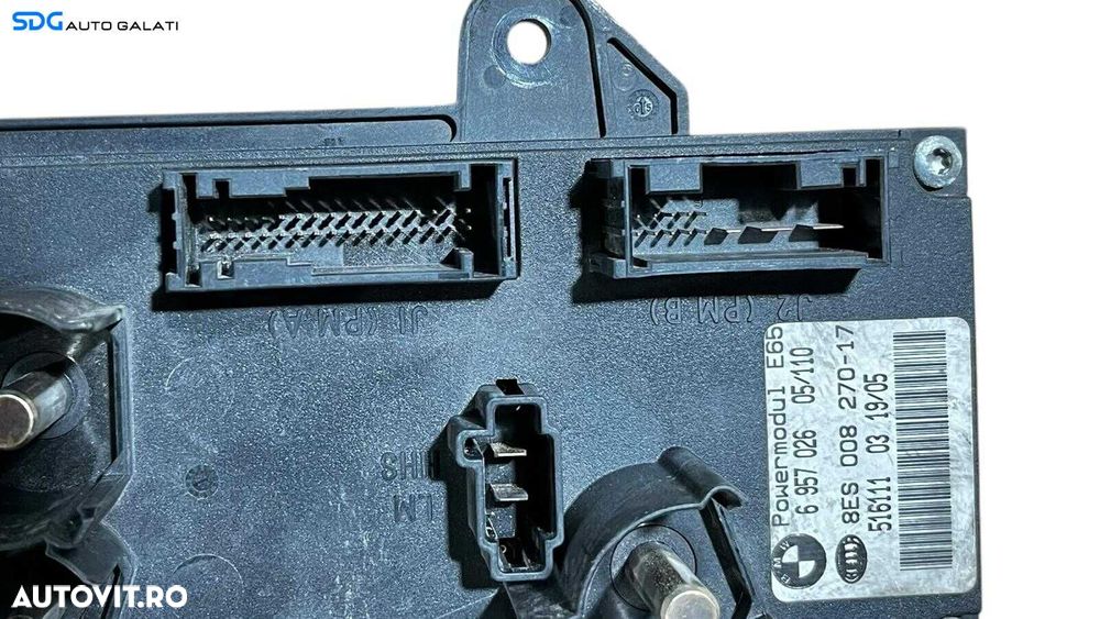 Unitate Modul Calculator Control Baterie BMW Seria 7 E65 2001 - 2008 Cod 6957026 [L5557] - 4