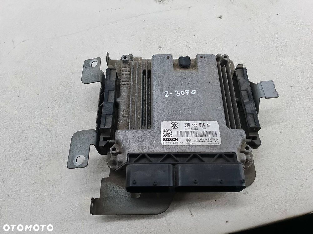 KOMPUTER, STEROWNIK VW TOURAN I 03G906016HP 0281012361  BOSCH 1.9 TDI - 1