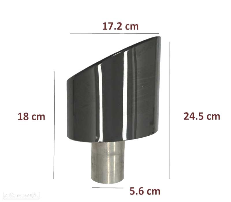 PONTEIRAS DE ESCAPE AUDI A4 16-19 LOOK RS4 PRETO - 4