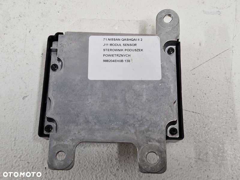 NISSAN QASHQAI II 2 J11 MODUŁ SENSOR STEROWNIK PODUSZEK POWIETRZNYCH 988204EH0B - 5