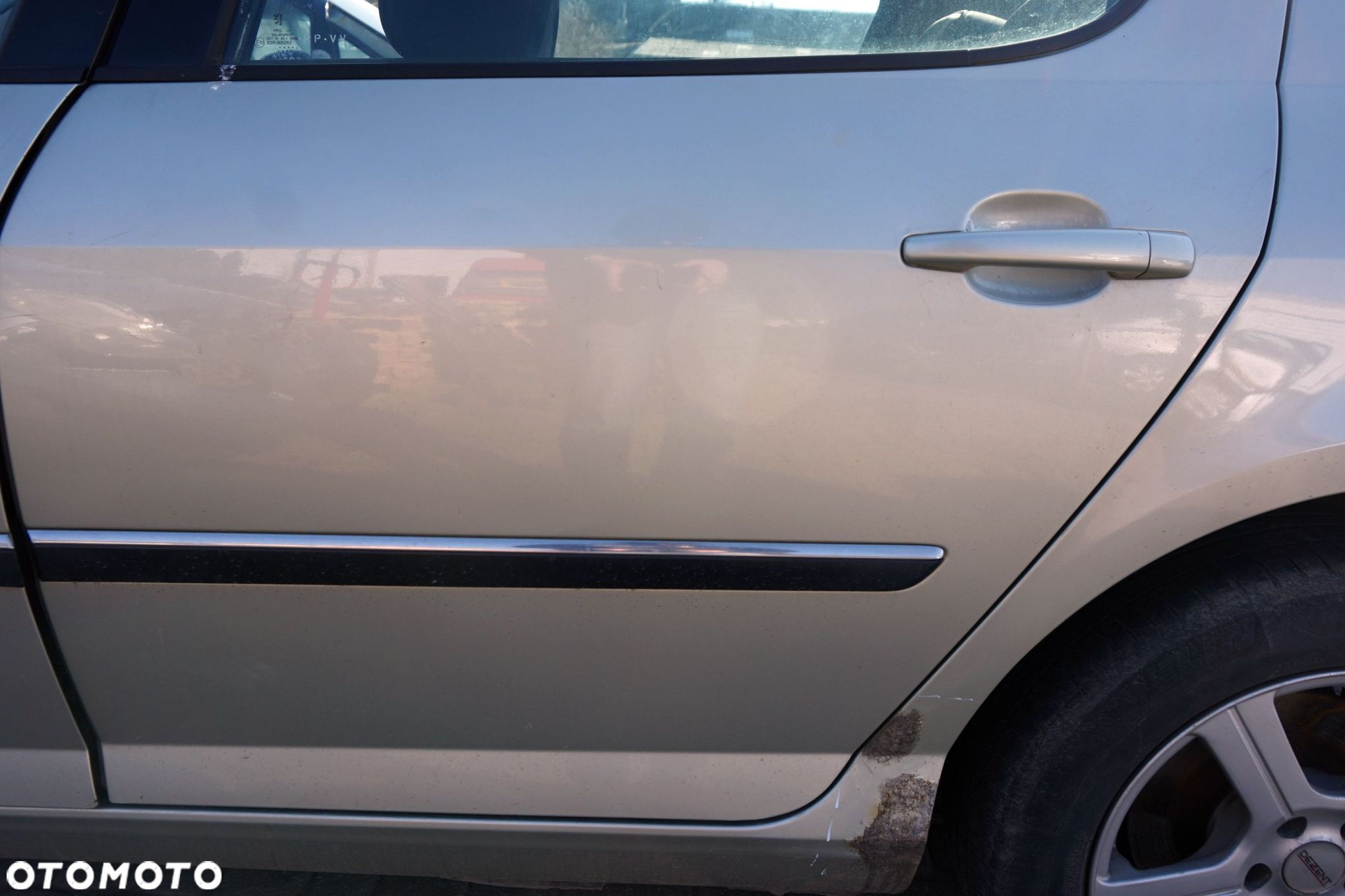 DRZWI TYLNE LEWE 407  SEDAN KCVD  ZŁOTY PEUGEOT 2004-2007 - 3