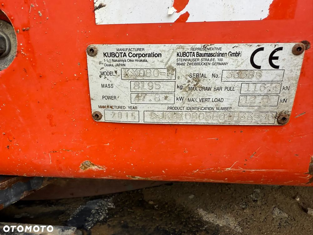 Kubota KX 080 - 4 - 8