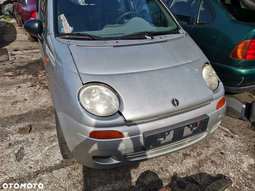 Daewoo Matiz maska zderzak chlodnica polos silnik skrzynia drzwi lusterko szyba fotel - 6