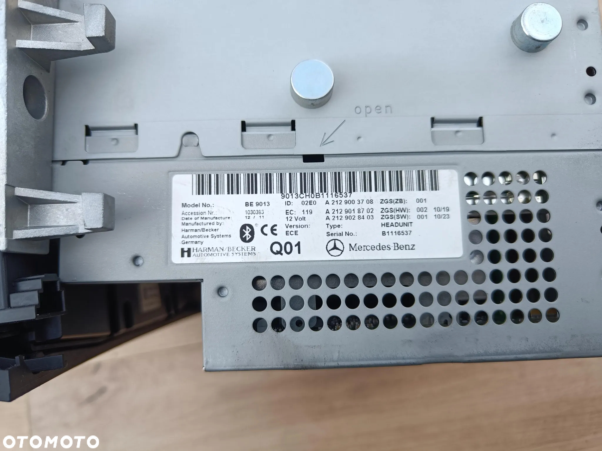 MERCEDES W207 W212 RADIO COMAND ZMIENIARKA DVD APS NAVI A2129003708 - 8