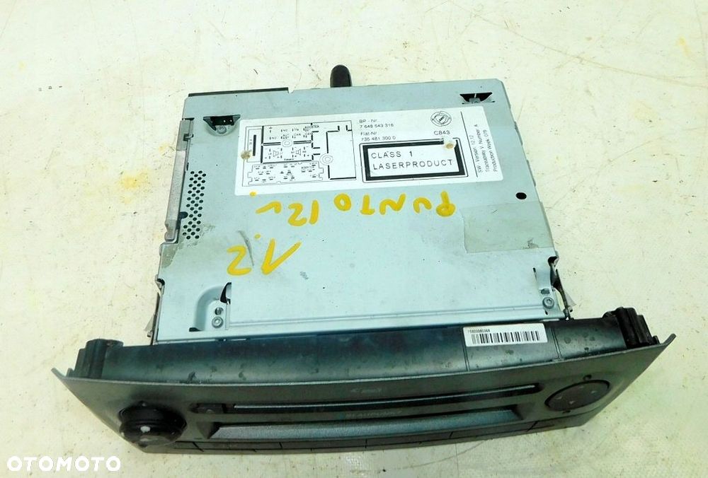 FIAT PUNTO III 1.2 06-12r RADIO BLAUPUNKT 7354813000 - 2