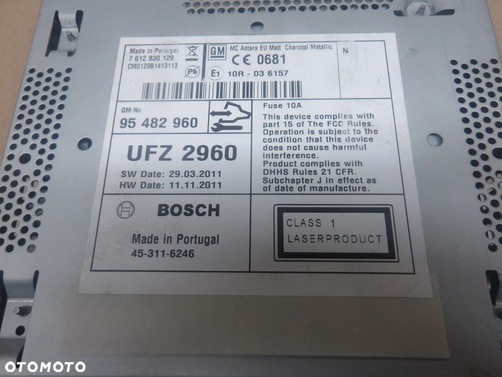 OPEL ANTARA 2.2D 06-10 RADIO NAWIGACJA 95482960 - 8