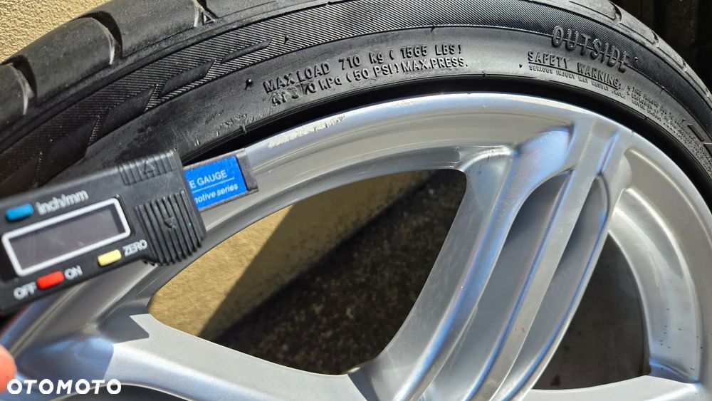 Felgi Audi 19 Pompeje OEM 9Jx19 ET52 5x112 A4 A5 A6 TT S-line komplet z oponami - 11