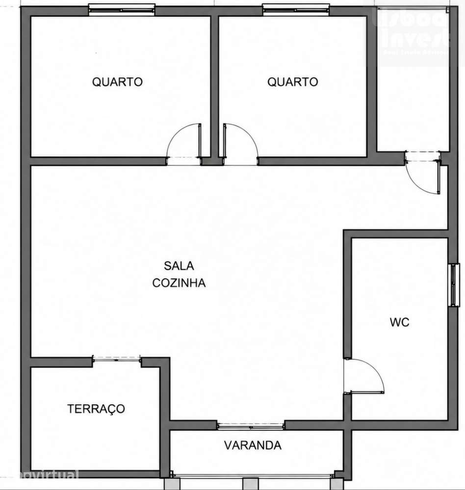 Vendo T2  remodelado em predio totalmente remodelado Terraço vista Rio - Grande imagem: 5/26